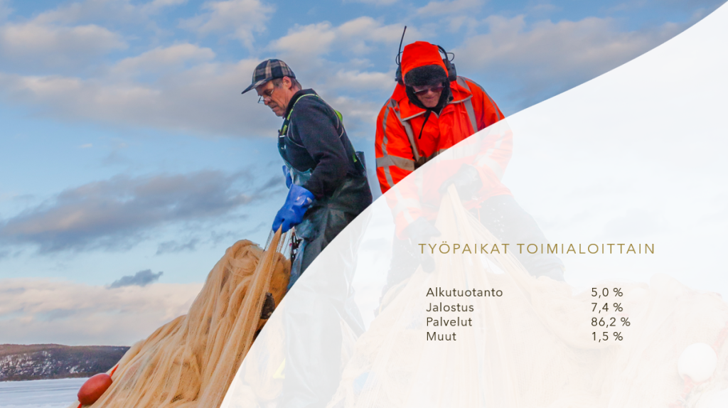 Työpaikkojen elinkeinojakauma Työpaikkojen elinkeinojakauma