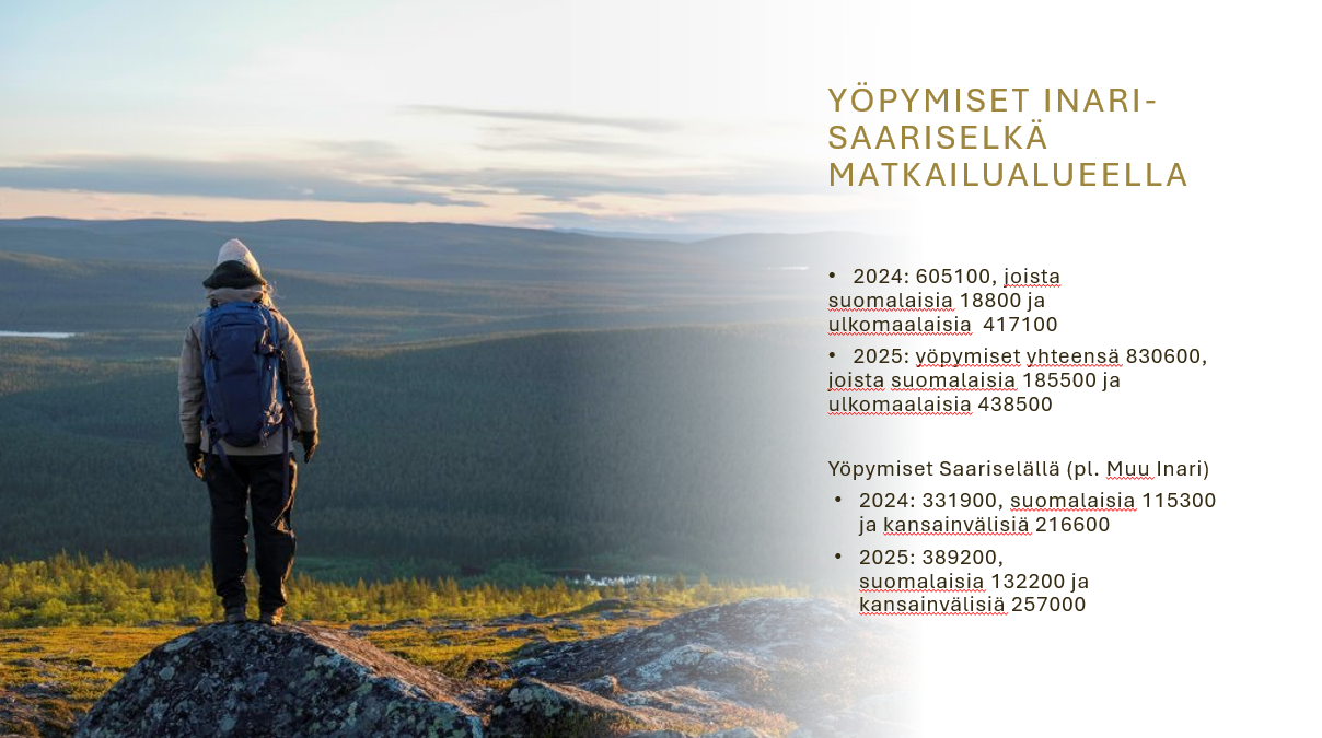 yöpymiset matkailualueella yöpymiset matkailualueella
